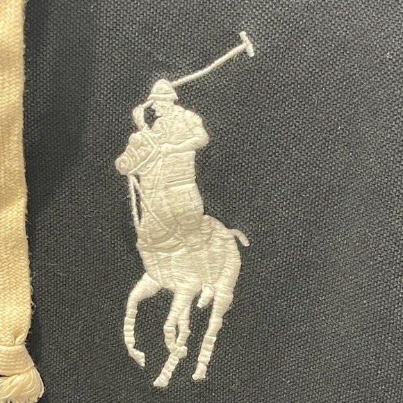 Polo Ralph Lauren Men’s Mesh Long Sleeve Hooded Shirt Black Big Pony Medium - Picture 5 of 8